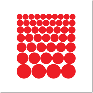 Red Spheres Posters and Art